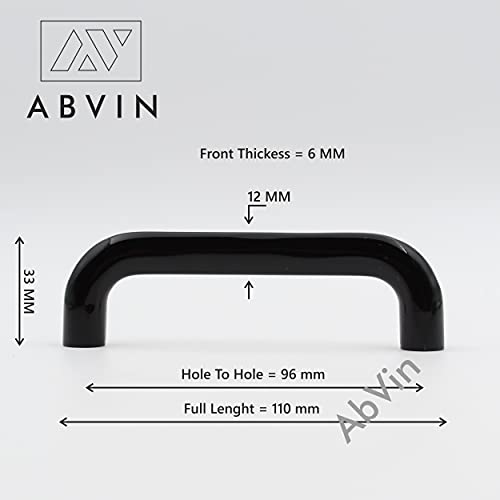 ABVIN Premium Thin Solid Brass Bar Handles, Modern Gold Cabinet